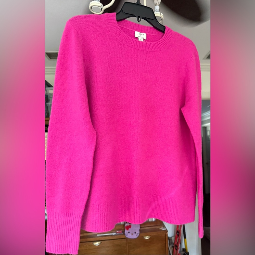 J. Crew Fuchsia Crew Neck Sweater